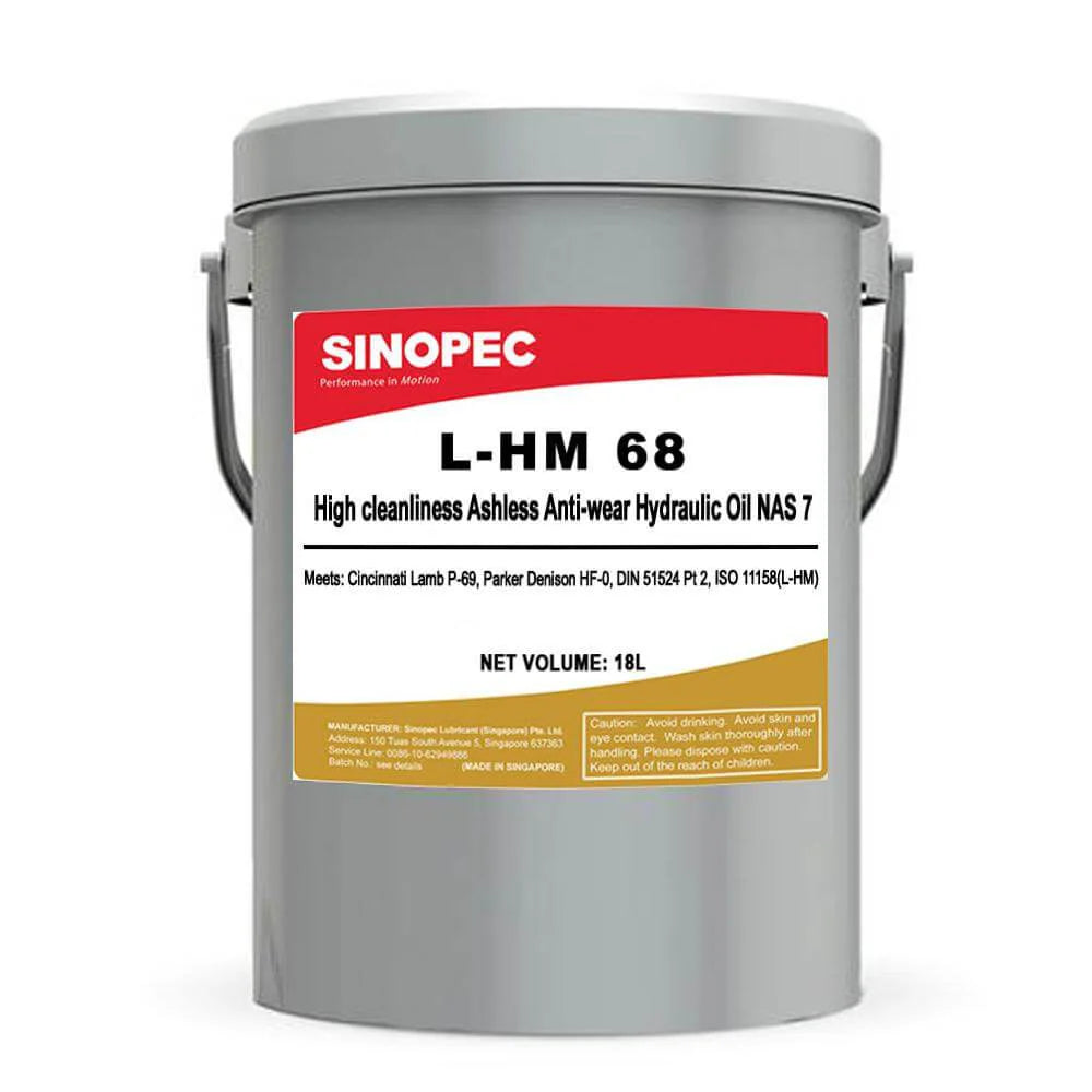 High Pressure Ashless Antiwear Hydraulic Oil L-HM ISO 68 - 5 Gallon Pail