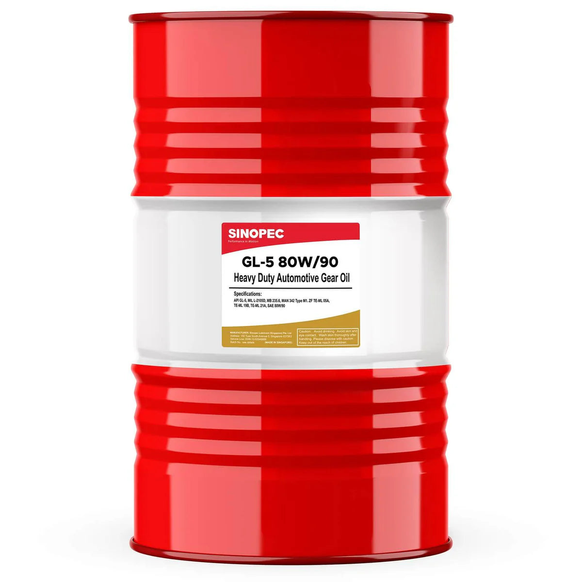 GL-5 80W-90 Heavy Duty Automotive Gear Oil - 55 Gallon Drum