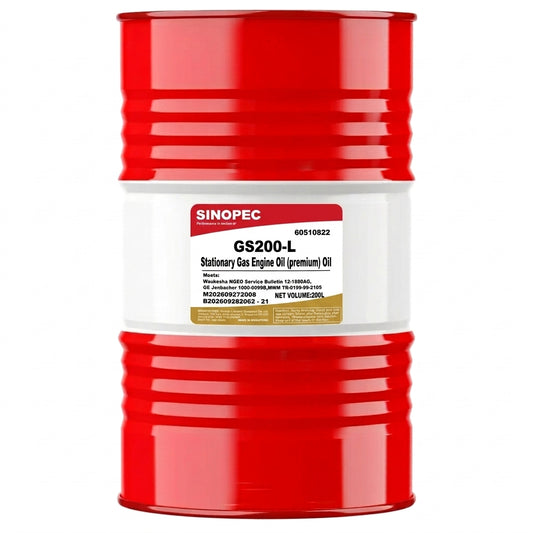 GS200-L Stationary Gas Engine Oil (premium) SAE 40 - 200L Drum