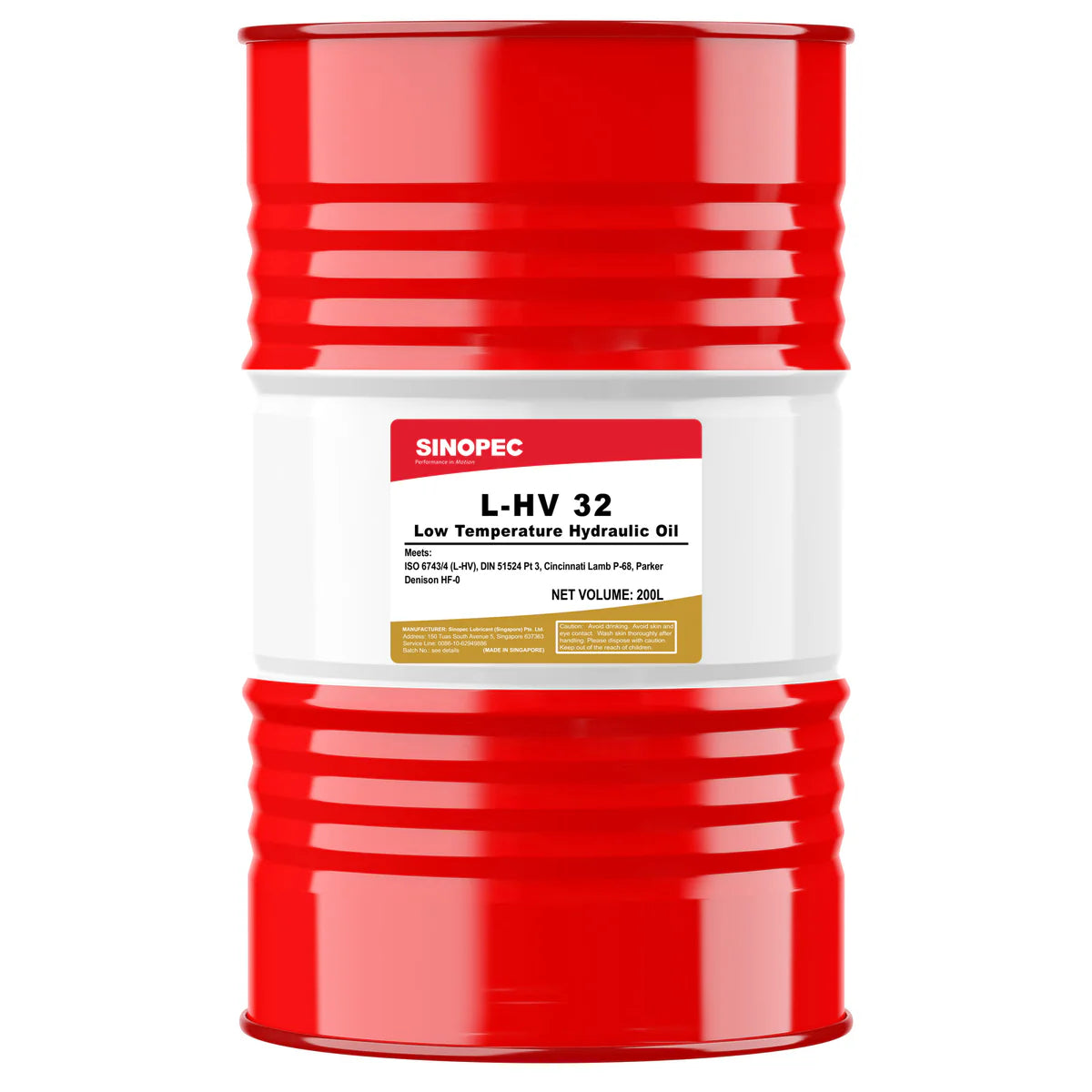 L-HV Low Temperature Anti-Wear Hydraulic Oil ISO 32 - 55 Gallon Drum