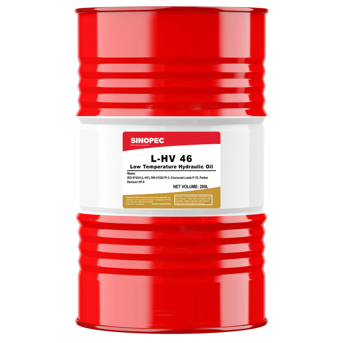 L-HV Low Temperature Anti-Wear Hydraulic Oil ISO 46 - 55 Gallon Drum